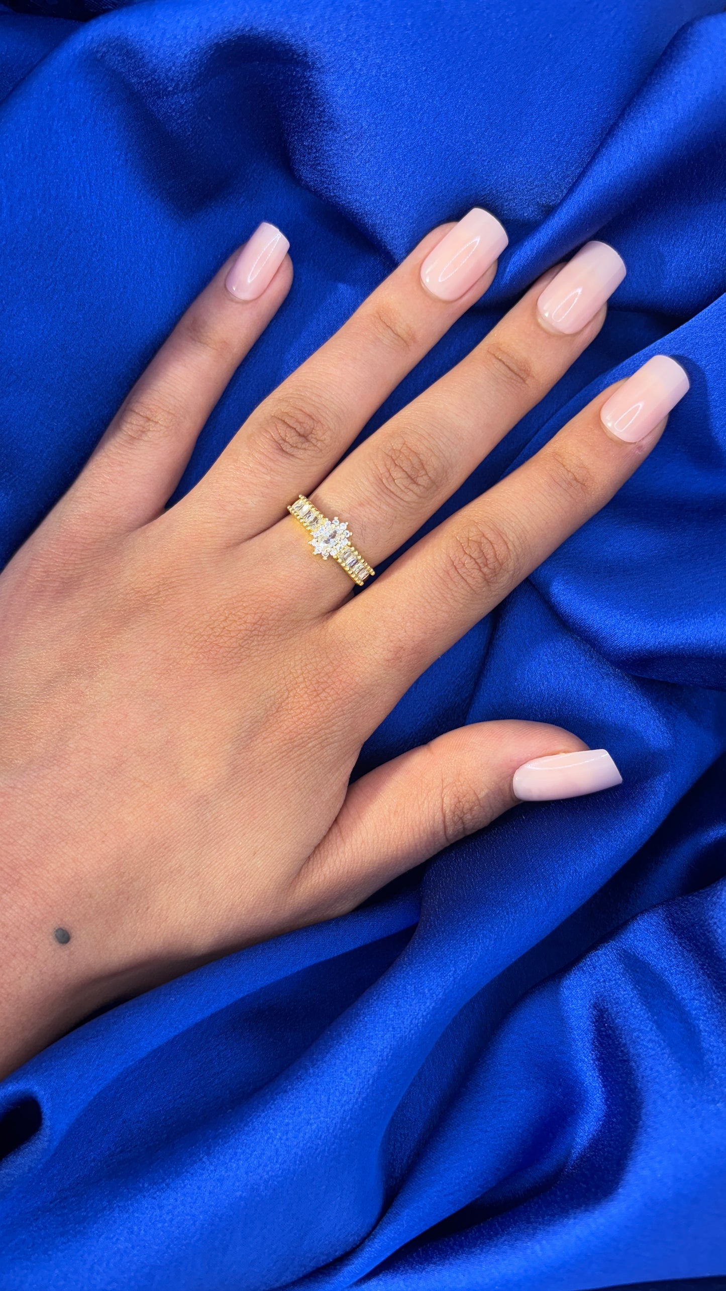 Bague en acier inoxydable doré – bijou tendance femme Seinaliya Paris