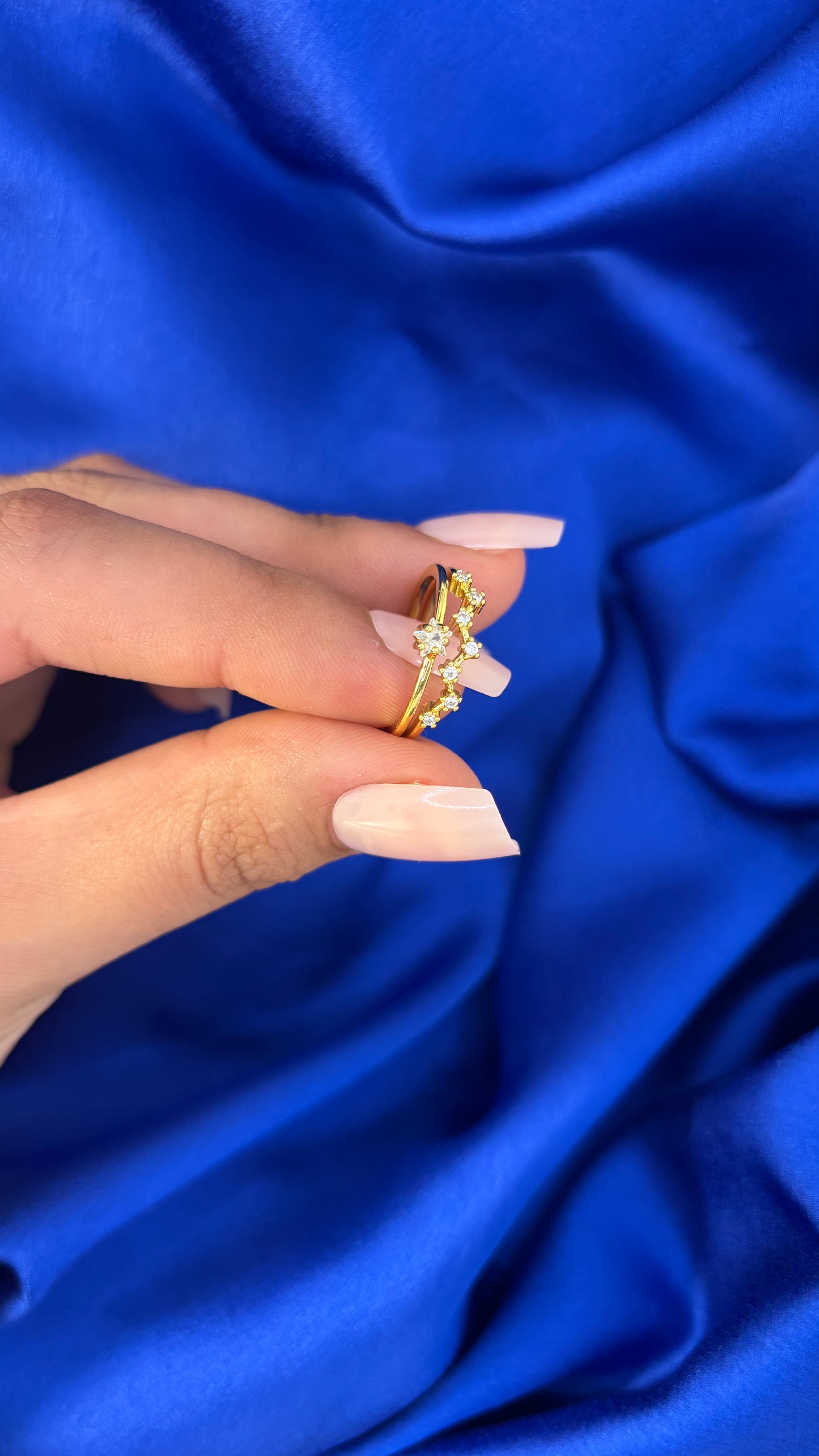 Bague en acier inoxydable doré – bijou tendance femme Seinaliya Paris