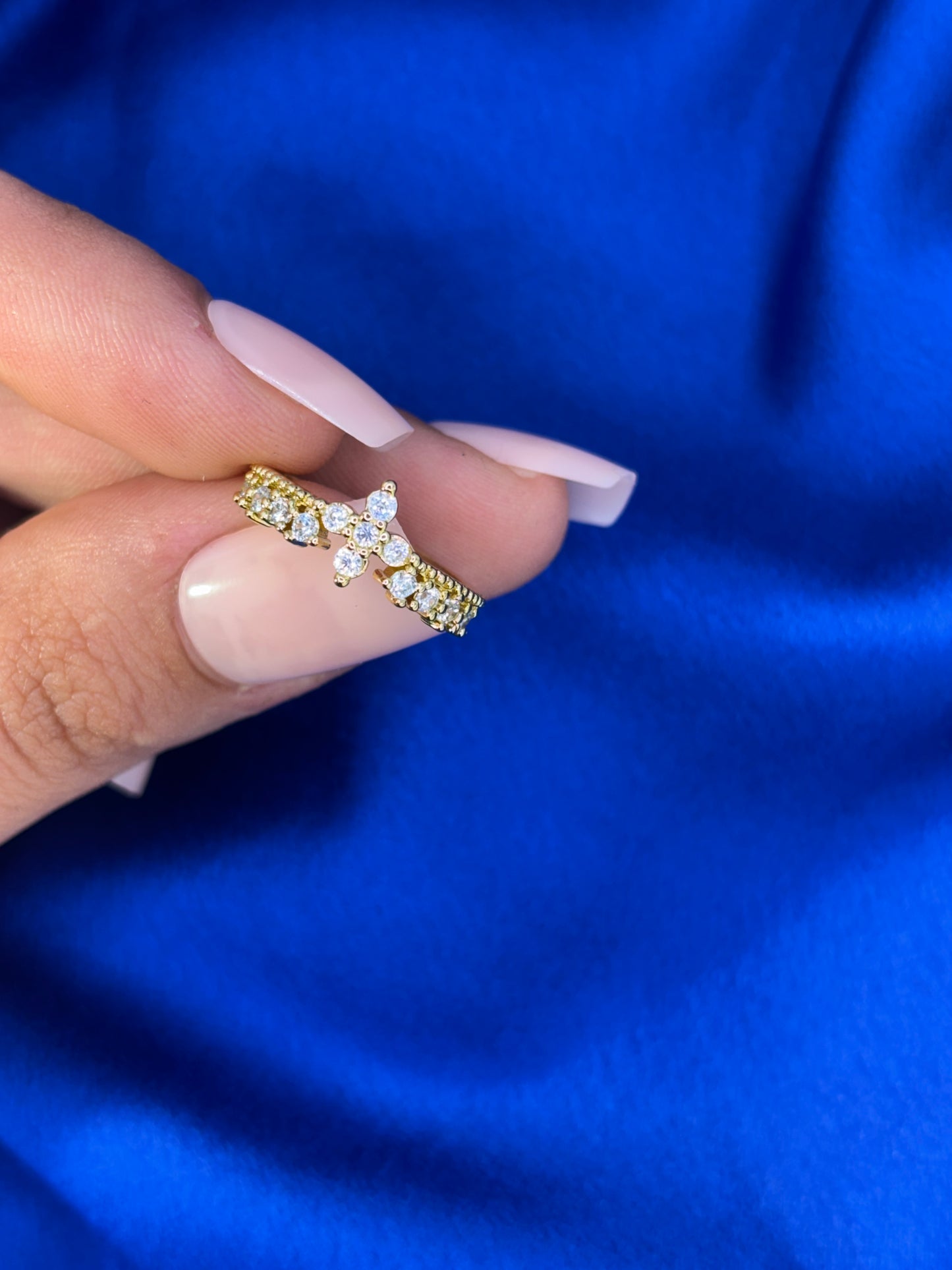 Bague en acier inoxydable doré – bijou tendance femme Seinaliya Paris