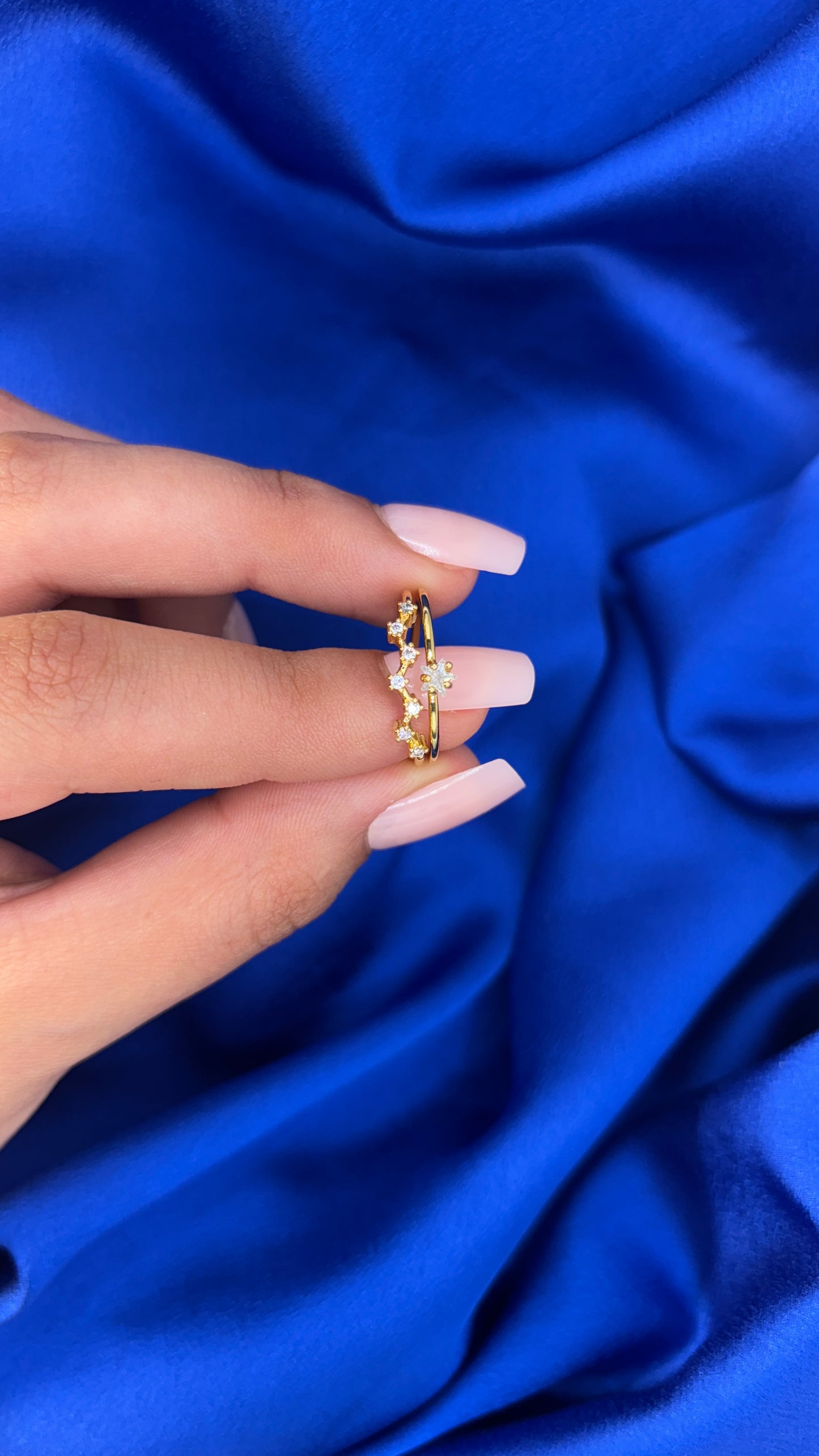 Bague en acier inoxydable doré – bijou tendance femme Seinaliya Paris
