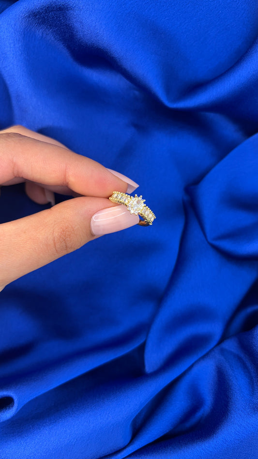 Bague en acier inoxydable doré – bijou tendance femme Seinaliya Paris