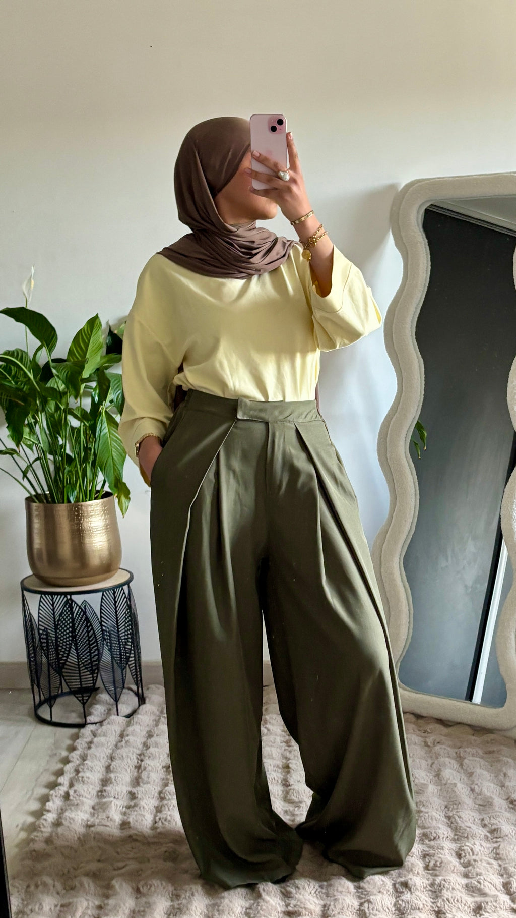 Pantalon Sonia - wide leg à revers