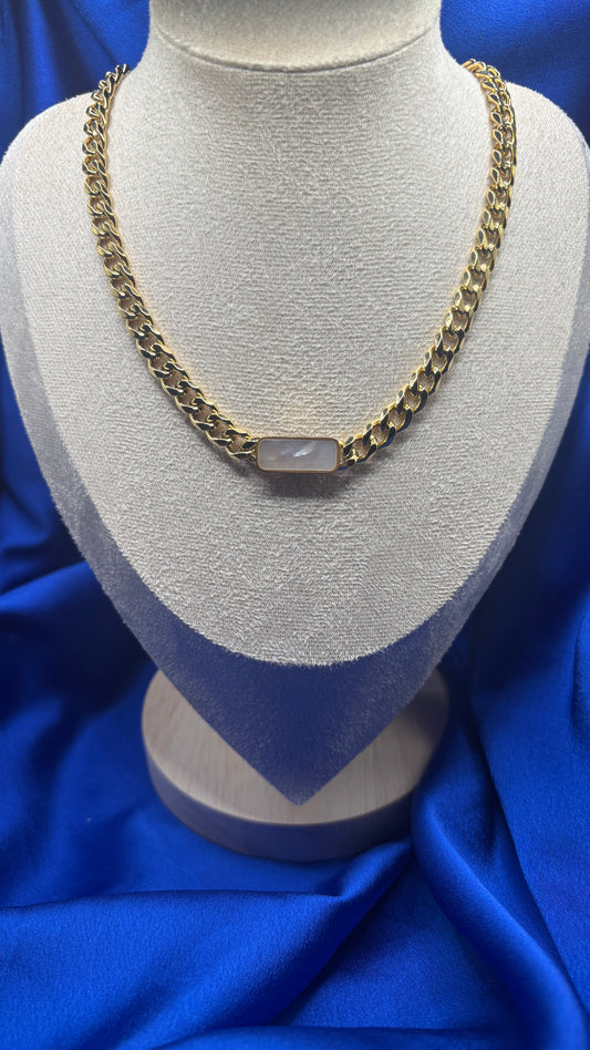 Parure  en acier inoxydable doré – bijou tendance femme Seinaliya Paris