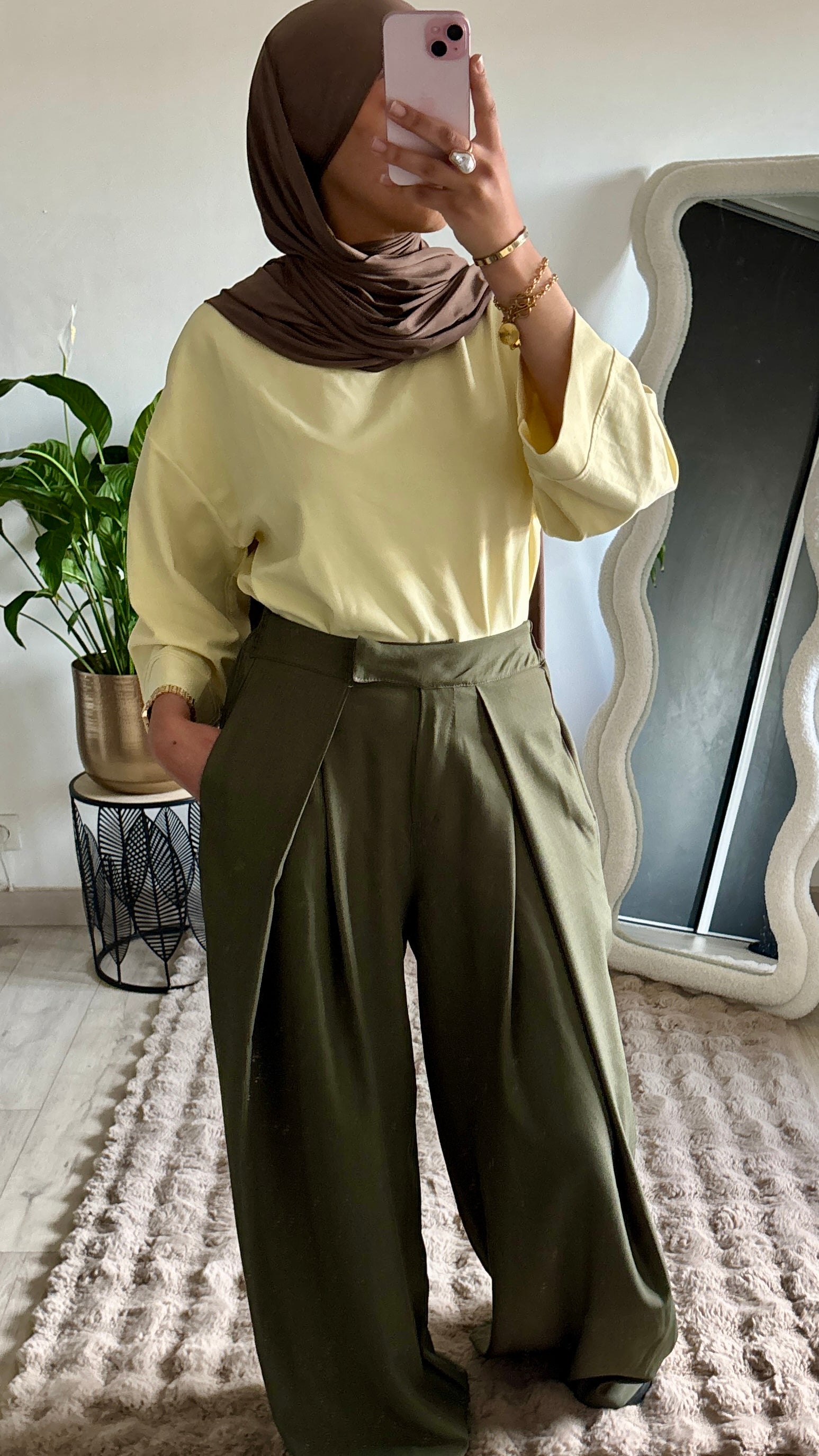 Pantalon Sonia - wide leg à revers