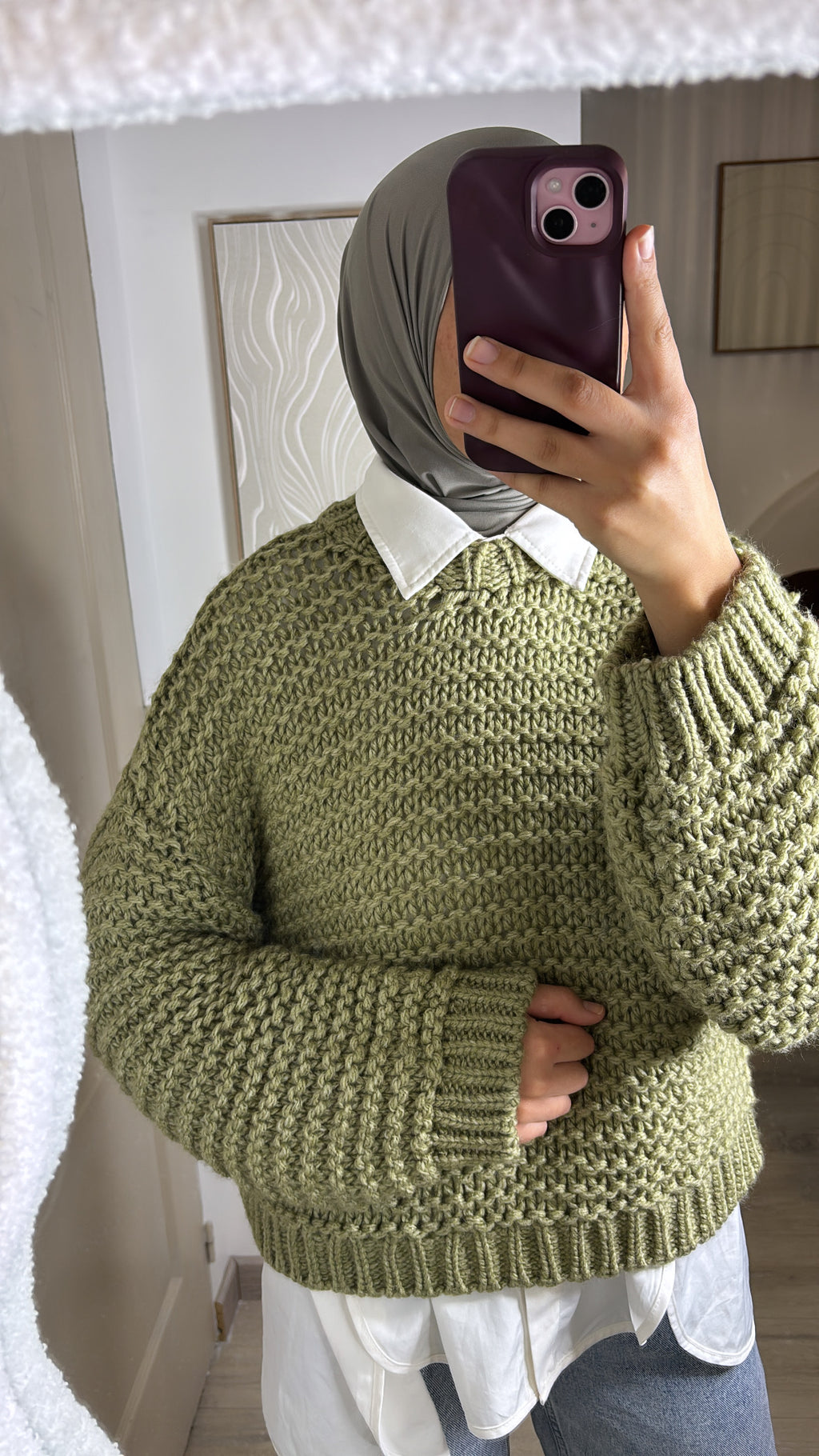 Pull en maille vert — MAÏ