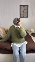 Pull en maille vert — MAÏ