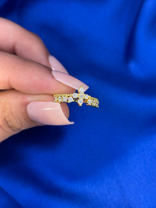 Bague en acier inoxydable doré – bijou tendance femme Seinaliya Paris