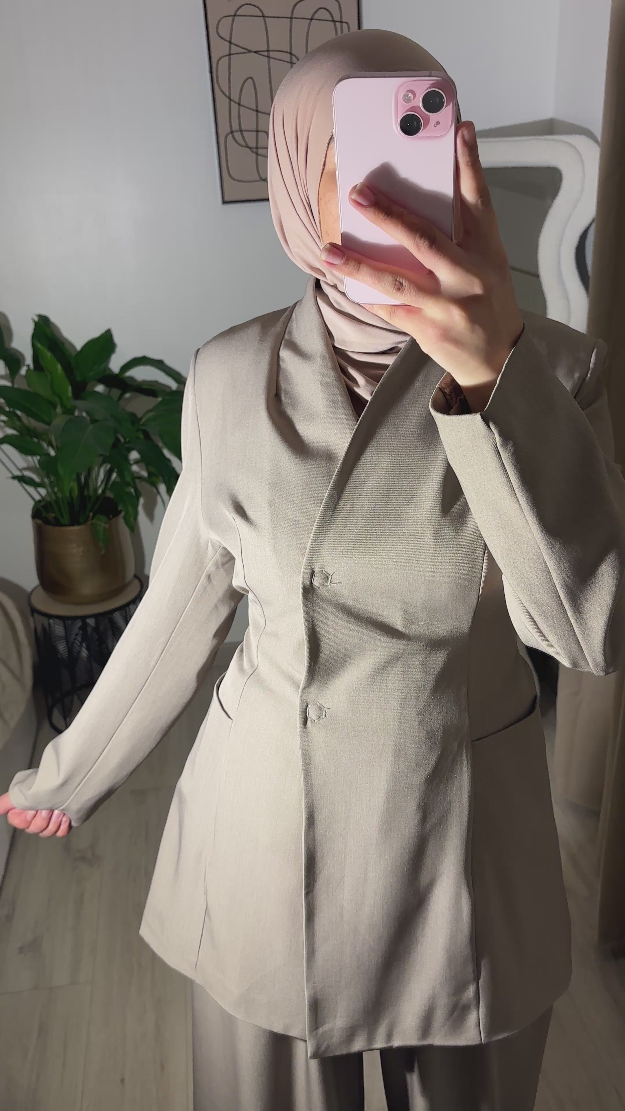 Ensemble Classy - blazer ceintré et pantalon modest wear