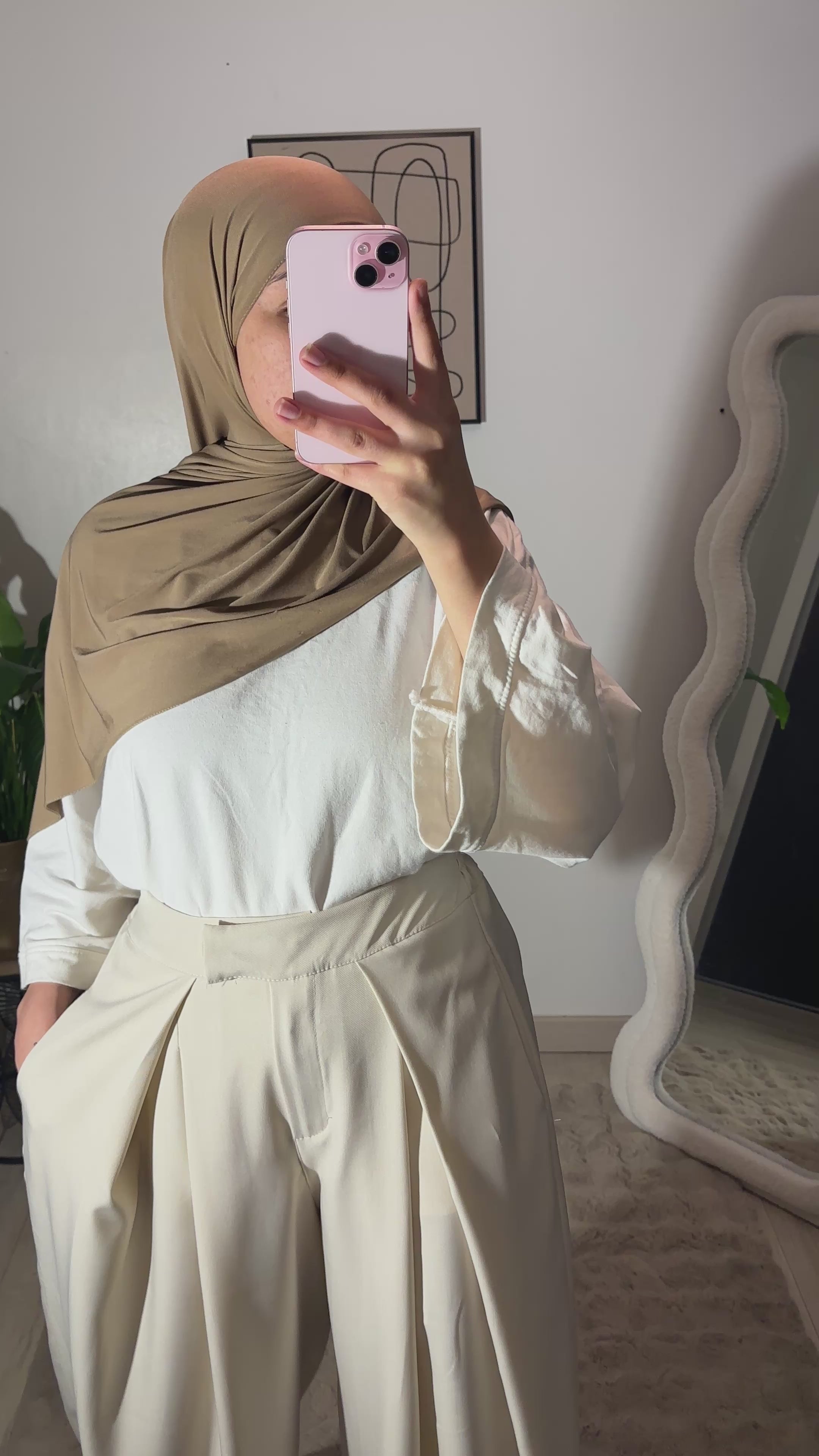 Pantalon Sonia - wide leg à revers